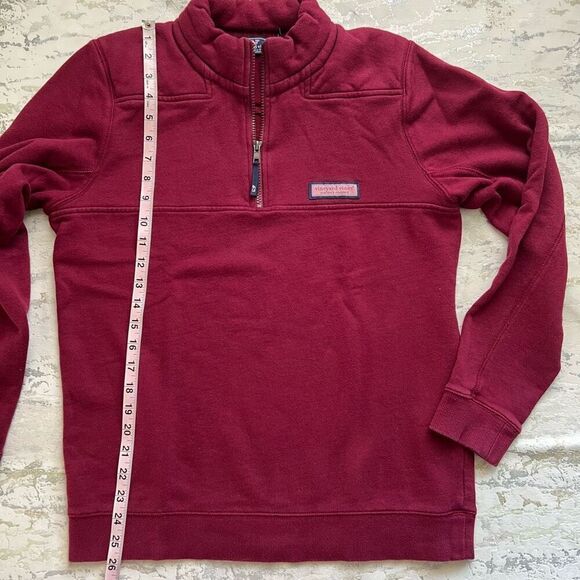 Vineyard Vines Collegiate 1/4 zip shep shirt pullover boys XL 18 - Picture 6 of 10